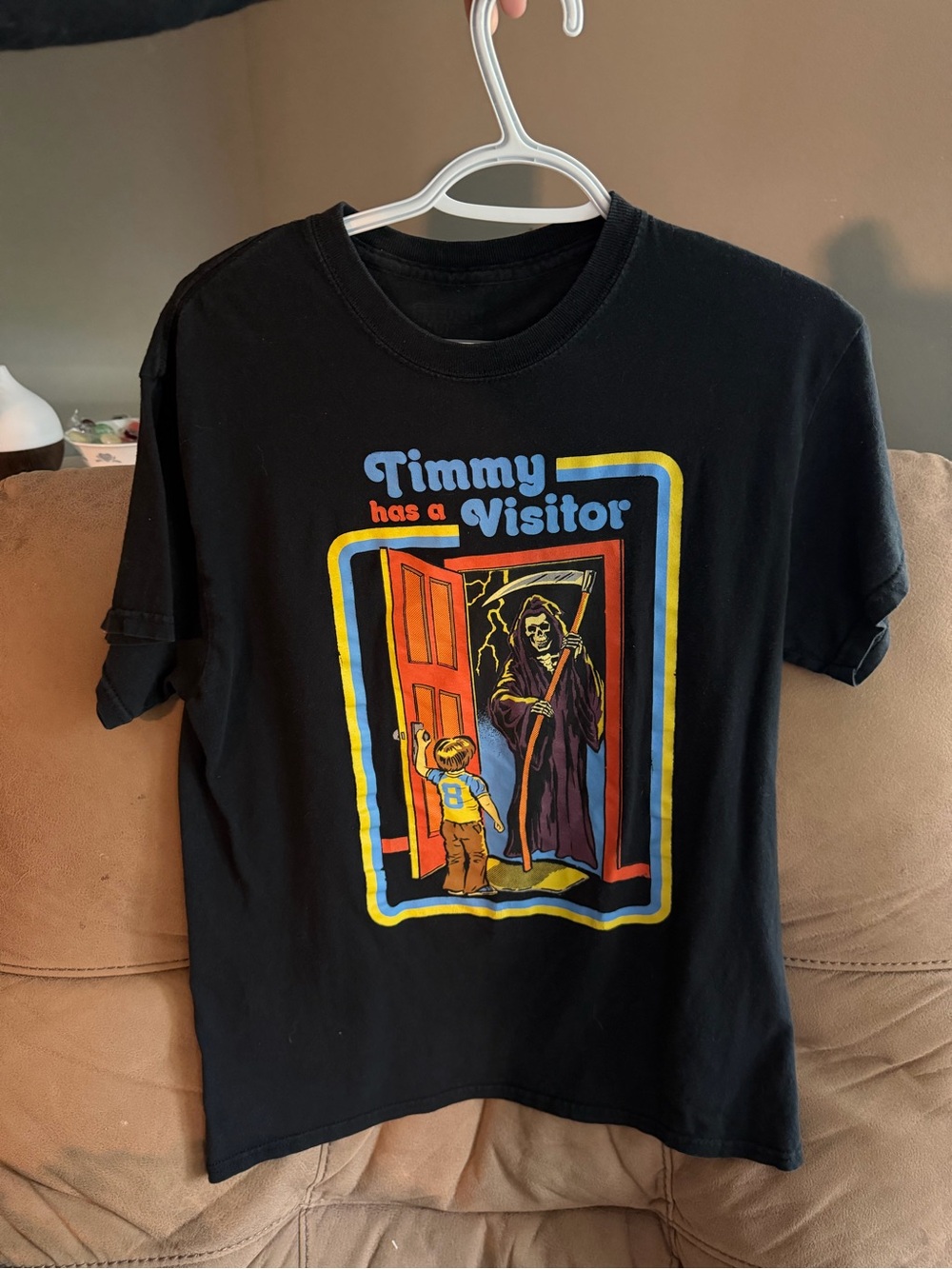 Timmy Has a Visitor Graphic Tee - Black Short Sleeve